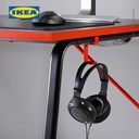 IKEA HUVUDSPELARE Meja Gaming / Kerja Minimalis Hitam 140x80 cm