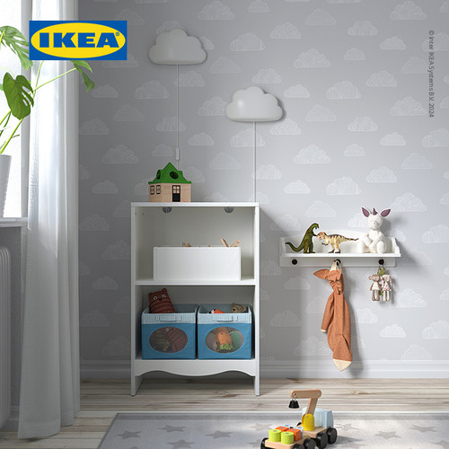 IKEA SMAGORA Meja Ganti Popok Bayi / Rak Buku Serbaguna Putih