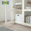 IKEA BRIMNES Kabinet Penyimpanan Dengan Pintu Kaca Putih 80x190 cm