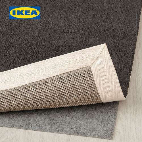 IKEA BUSSFIL Karpet Bulu Tipis Krem 200x300 cm