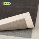 IKEA BUSSFIL Karpet Bulu Tipis Krem 200x300 cm