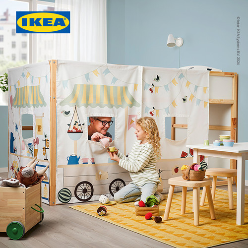 IKEA DUKTIG Set Mainan Mangkok / Piring Warna Campuran Isi 8pcs