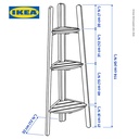 IKEA ASKHOLMEN Stand Tanaman Cokelat Tua 116cm