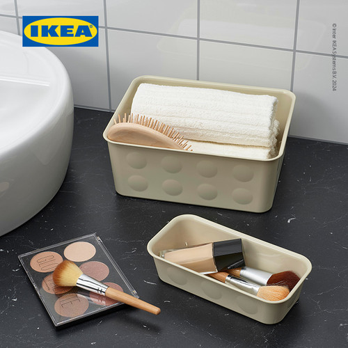 IKEA NOJIG Kotak Pengatur Bahan Plastik 10x20x5 cm