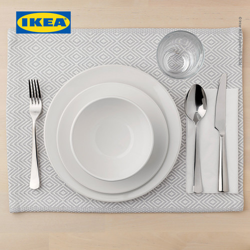 IKEA GAMMAN Peralatan Makan Set Isi 24Pcs