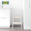 IKEA BEKVAM Bangku Tangga Serbaguna Putih 50 cm