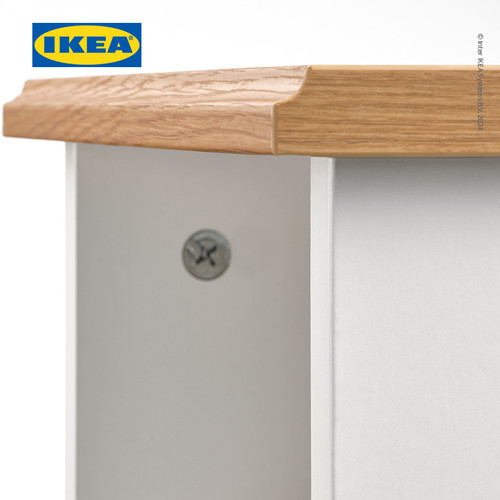 IKEA SKRUVBY Meja Samping Serbaguna Minimalis Putih 40x32 cm