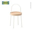 IKEA BURVIK Meja Samping Dengan Gagang Serbaguna 38 cm