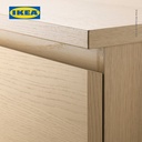 IKEA MALM Lemari Laci 2 Susun Minimalis Veneer Kayu Oak 40x55 cm