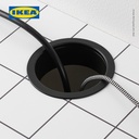 IKEA MICKE Meja Kerja dengan Laci Putih/Antrasit 105x50 cm