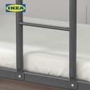 IKEA TUFFING Rangka Tempat Tidur Tingkat Abu-Abu Tua 90x200 cm