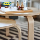IKEA SVALSTA Meja Tamu Bersusun Serbaguna Hitam Set Isi 2 pcs
