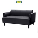 IKEA HEMLINGBY Sofa 2 Dudukan Bomstad Hitam Minimalis