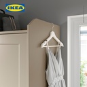 IKEA HAUGA Lemari Pakaian Dengan Pintu Geser Krem Minimalis 118x55x199 cm
