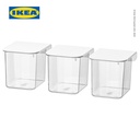 IKEA SKADIS Wadah Penyimpanan Dengan Tutup Serbaguna untuk Pegboard