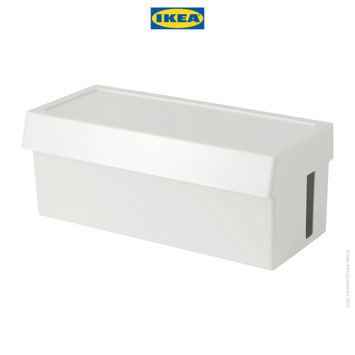 IKEA SATTING Kotak Pengatur Kabel Dengan Penutup Minimalis