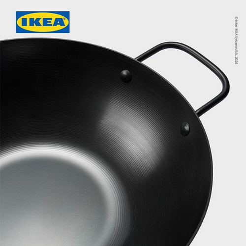 IKEA VARDAGEN Wajan Dengan Penutup Baja Karbon 30cm