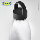 IKEA 365+ Botol Air Minum Abu Tua Pola Garis 0.7 L