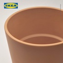 IKEA BRUNBAR Pot Tanaman Dengan Alas Bahan Tanah Liat 15 cm