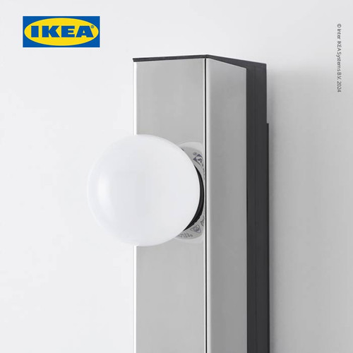 IKEA MUSIK Lampu Dinding Dilapisi Krom Minimalis