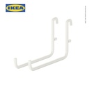 IKEA SKADIS Pengait Pegboard Bentuk L Putih Isi 2pcs