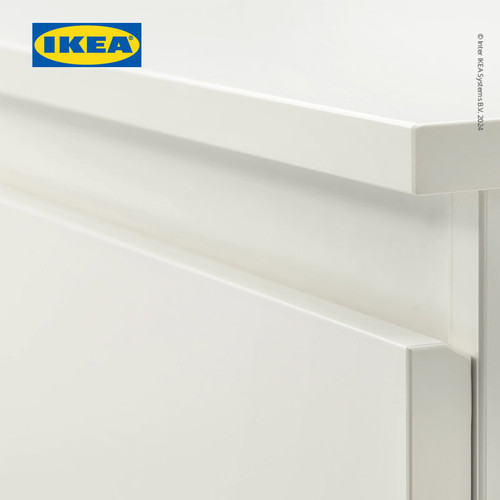 IKEA KULLEN Lemari 2 Laci Putih Minimalis 35x49 cm
