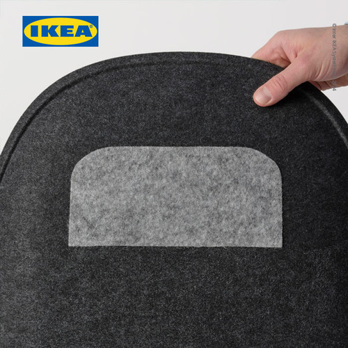 IKEA PYNTEN Alas Kursi / Tempat Duduk Abu-Abu Tua 41x43 cm