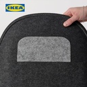 IKEA PYNTEN Alas Kursi / Tempat Duduk Abu-Abu Tua 41x43 cm