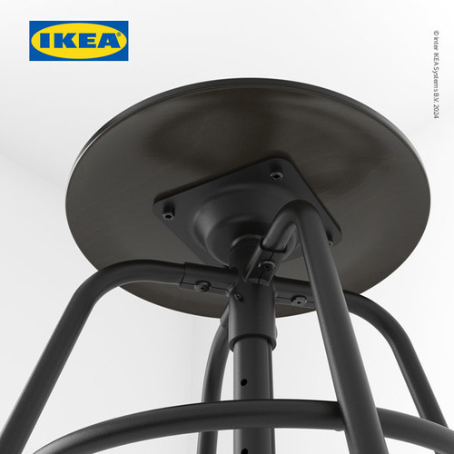 IKEA KULLABERG Bangku Stool Bar Minimalis Hitam