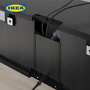 IKEA BESTA Meja TV Minimalis Dengan Penyimpanan Hitam 180x42x38 cm