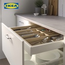 IKEA UPPDATERA Baki Tempat Pemisah Peralatan Makan Bahan Bambu 52x50cm