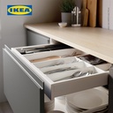 IKEA UPPDATERA Baki Tempat Pemisah Peralatan Makan Putih 32x50cm