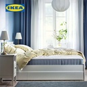 IKEA VESTEROY Kasur Kantong Pegas Tipe Keras Biru Muda 90x200cm
