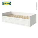 IKEA BRIMNES Rangka Tempat Tidur / Dipan Dengan 2 Laci Putih 80x200cm