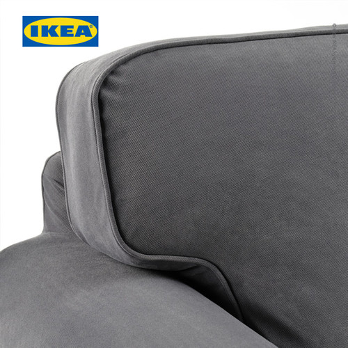 IKEA EKTORP Sofa 2 Dudukan Abu-Abu Tua Nyaman Berkualitas