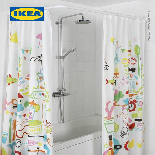 IKEA VIKARN Batang Tirai Shower Bentuk U / L