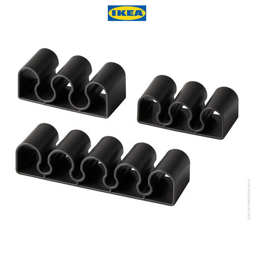 IKEA KALKSTUFF Dudukan Kabel / Organizer Set Isi 3pcs