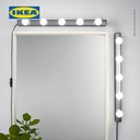 IKEA MUSIK Lampu Dinding Dilapisi Krom Minimalis