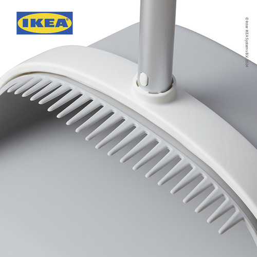 IKEA PEPPRIG Set Pengki Dan Sapu Abu-Abu