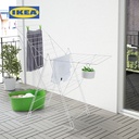 IKEA FROST Jemuran Baju Dalam/Luar Ruangan Putih