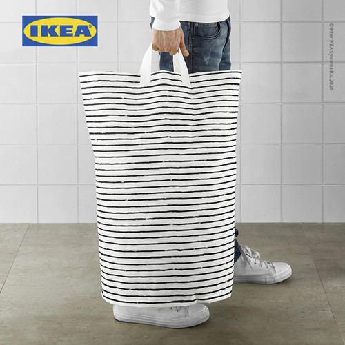 IKEA KLUNKA Kantong Cucian / Pakaian Kotor Mudah Dibawa 60L