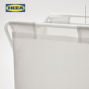 IKEA JALL Tempat Cucian / Pakaian Kotor Dengan Stand Putih 50L