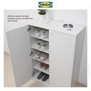 IKEA KLEPPSTAD Kabinet Tempat Sepatu Putih Minimalis 80x35x117 cm
