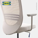 IKEA FLINTAN Kursi Kerja Kantor Dengan Sandaran Tangan Krem