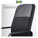 IKEA RENBERGET Kursi Kerja Putar Minimalis Hitam