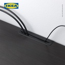 IKEA BESTA Meja TV Minimalis Dengan Penyimpanan Hitam 180x42x38 cm