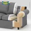 IKEA EKTORP Sofa 2 Dudukan Abu-Abu Tua Nyaman Berkualitas