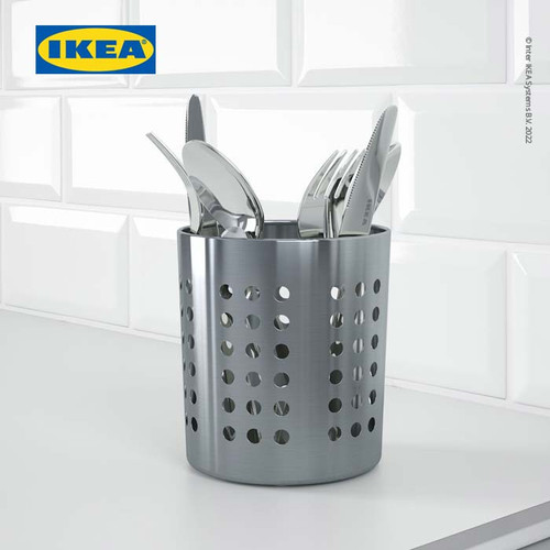IKEA ORDNING Tempat Sendok Bahan Baja 13.5cm