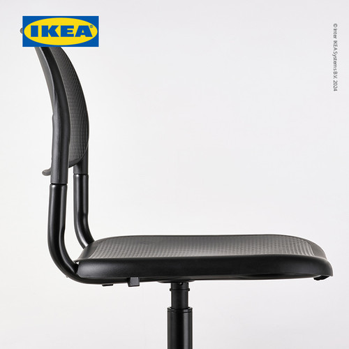 IKEA SMALLEN Kursi Kerja Putar Minimalis Hitam