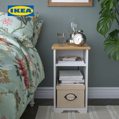 IKEA SKRUVBY Meja Samping Serbaguna Minimalis Putih 40x32 cm